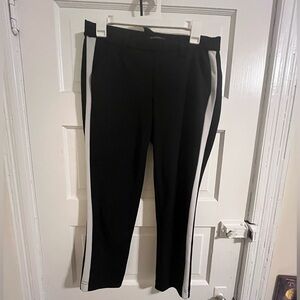 Black slim trousers